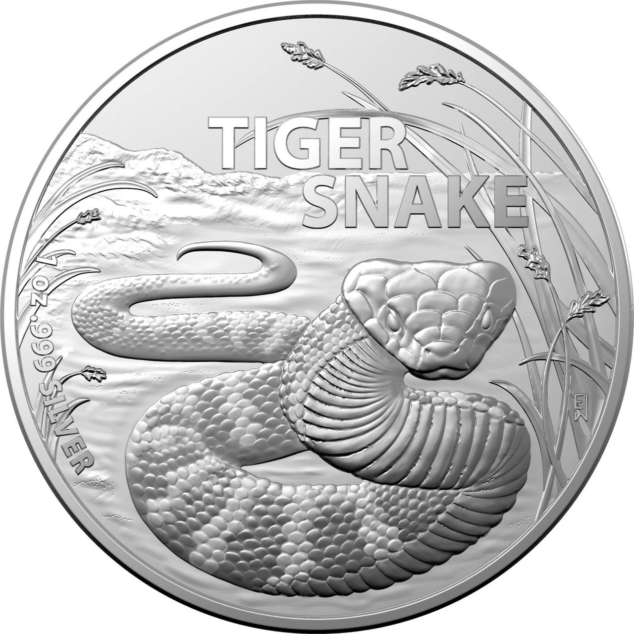 Royal Australian Mint Tiger Snake - Australia's Most Dangerous 2023 $1 1oz Silver Investment Coin