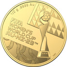Royal Australian Mint 2023 $5 FIFA Women's World Cup 1/2 g Gold Frosted Uncirculated Coin