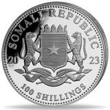 2023 Somali Elephant World Fair Privy 1 oz .999 Silver Proof Coin