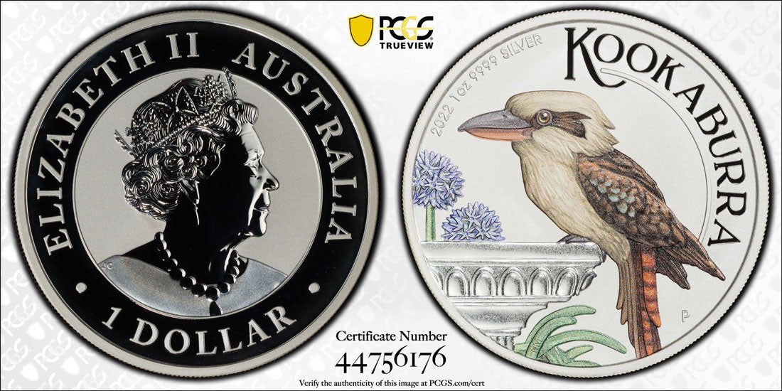 2022-P $1 Kookaburra Colorized World Money Fair PCGS MS70