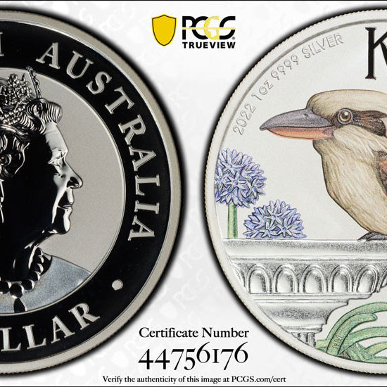 2022-P $1 Kookaburra Colorized World Money Fair PCGS MS70
