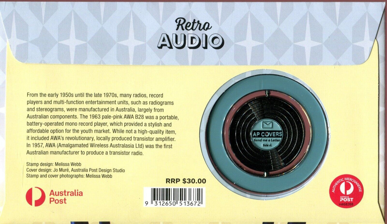 2024 Retro Audio Medallion & Stamp Cover PNC