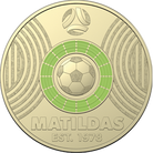 Royal Australian Mint $2 AlBr Light Green UNC Matilda FIFA Soccer Coin 2023