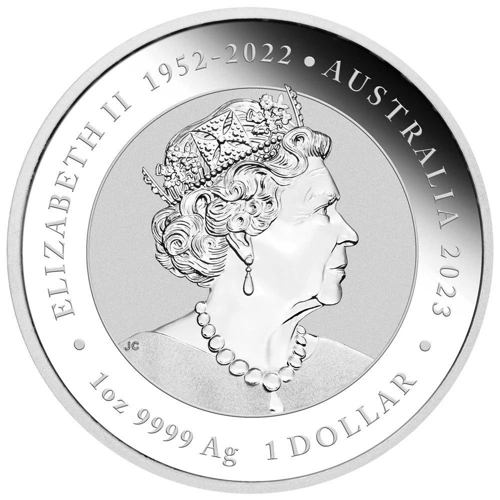 Perth Mint Chinese Myths and Legends Dragon & Koi 1 oz Silver 2023