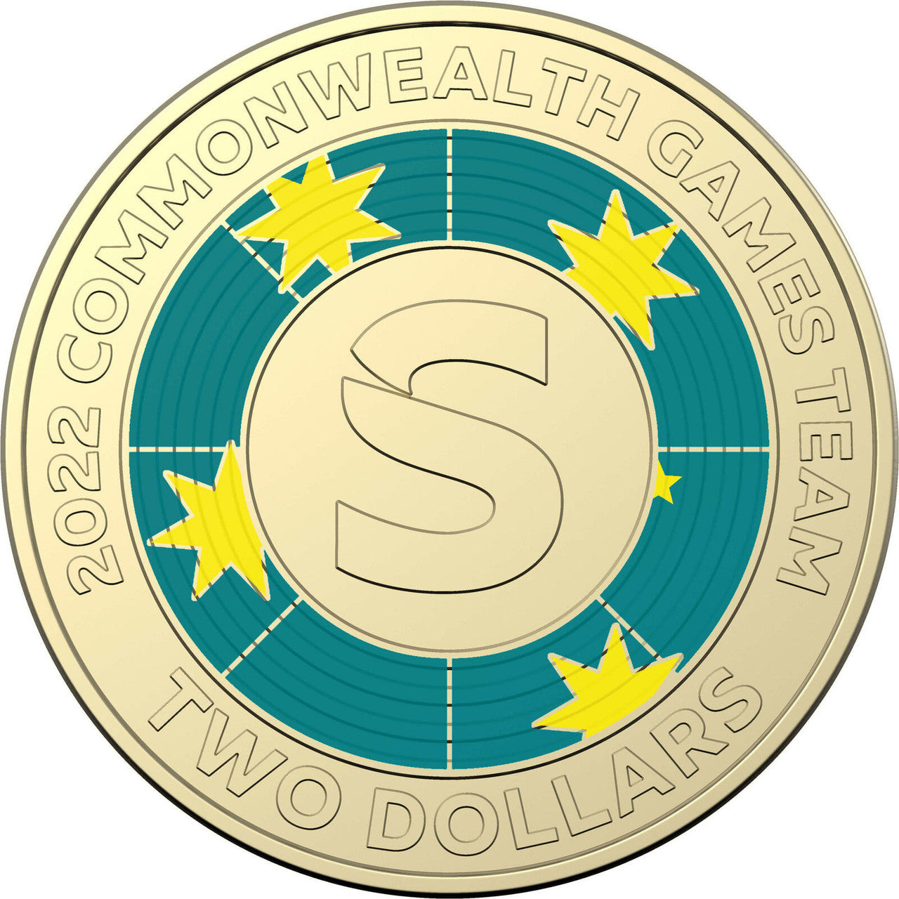 Royal Australian Mint Commonwealth Games Team S 2022 $2 Coin