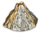 2023 5 oz Vanuatu Volcano .999 Silver 3D coin