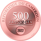 2022 Cameroon 500 Francs Silver Rose Gold Plated Coin - This Is Love