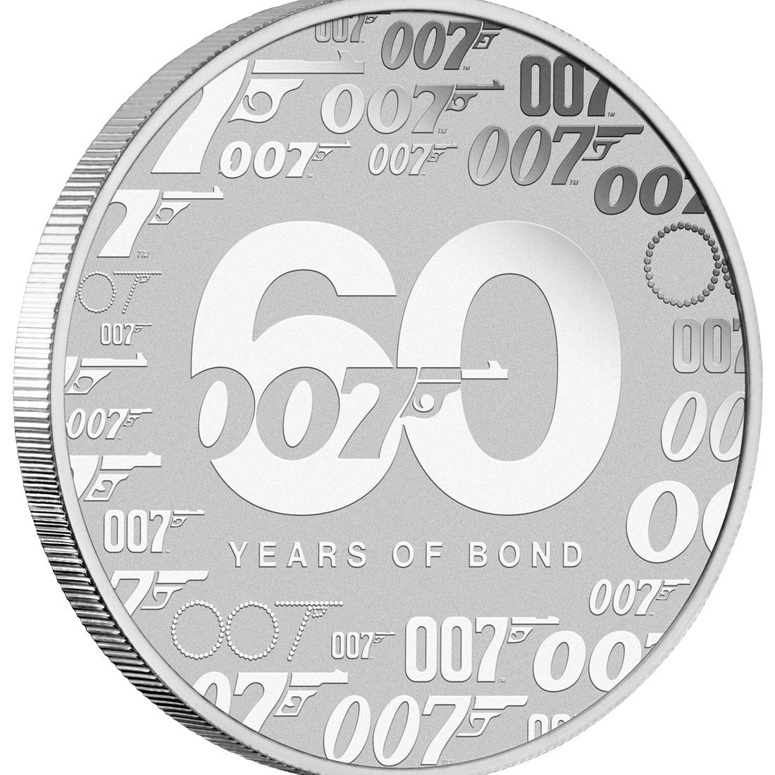 60 Years of Bond 2022 1oz Silver Coin in Card
