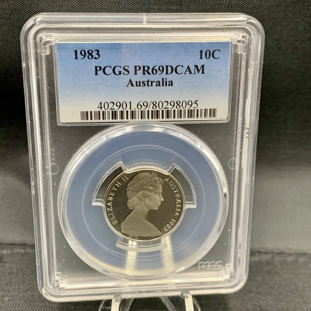 1983 Australian 10c PCGS PR69DCAM Proof Coin