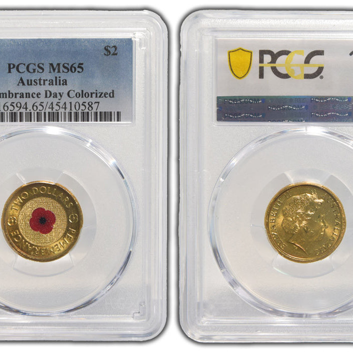 Remembrance Day 2012 $2 Red Poppy PCGS MS65
