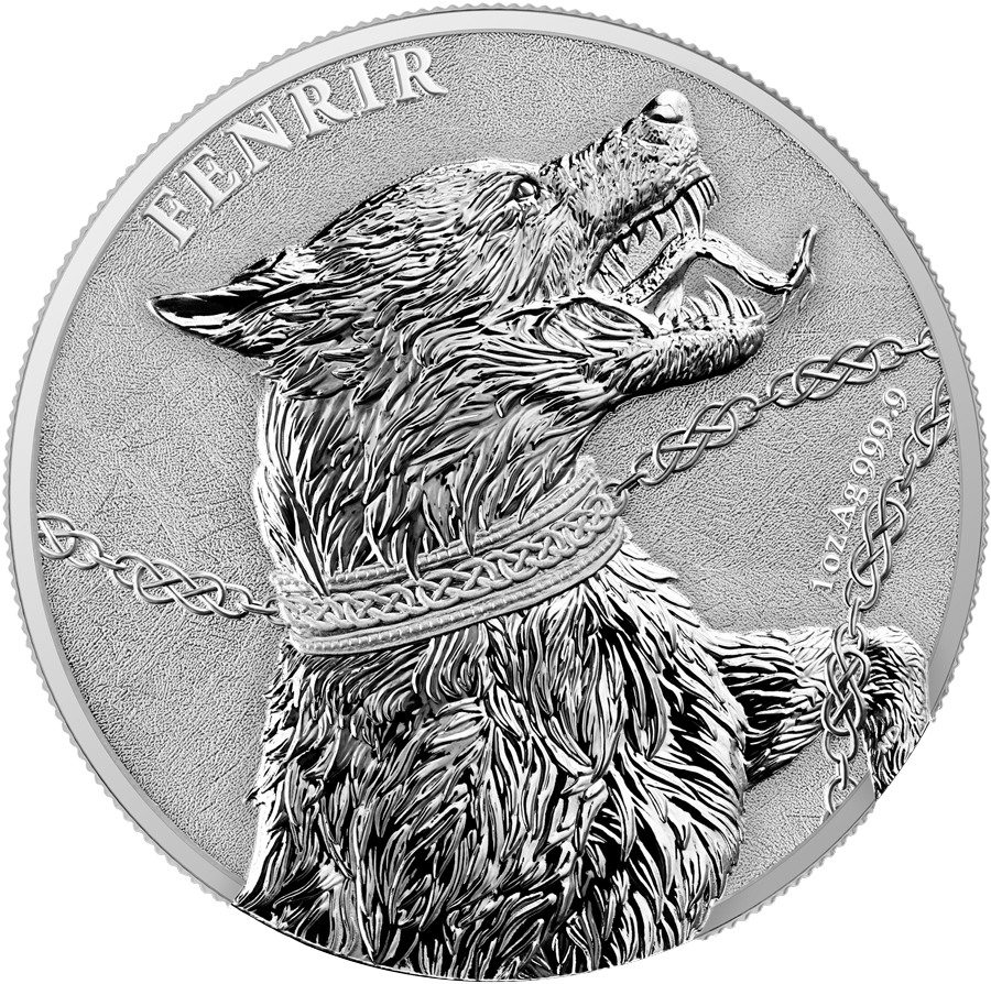 Fenrir - The Germania Beasts - 1oz Silver BU Coin