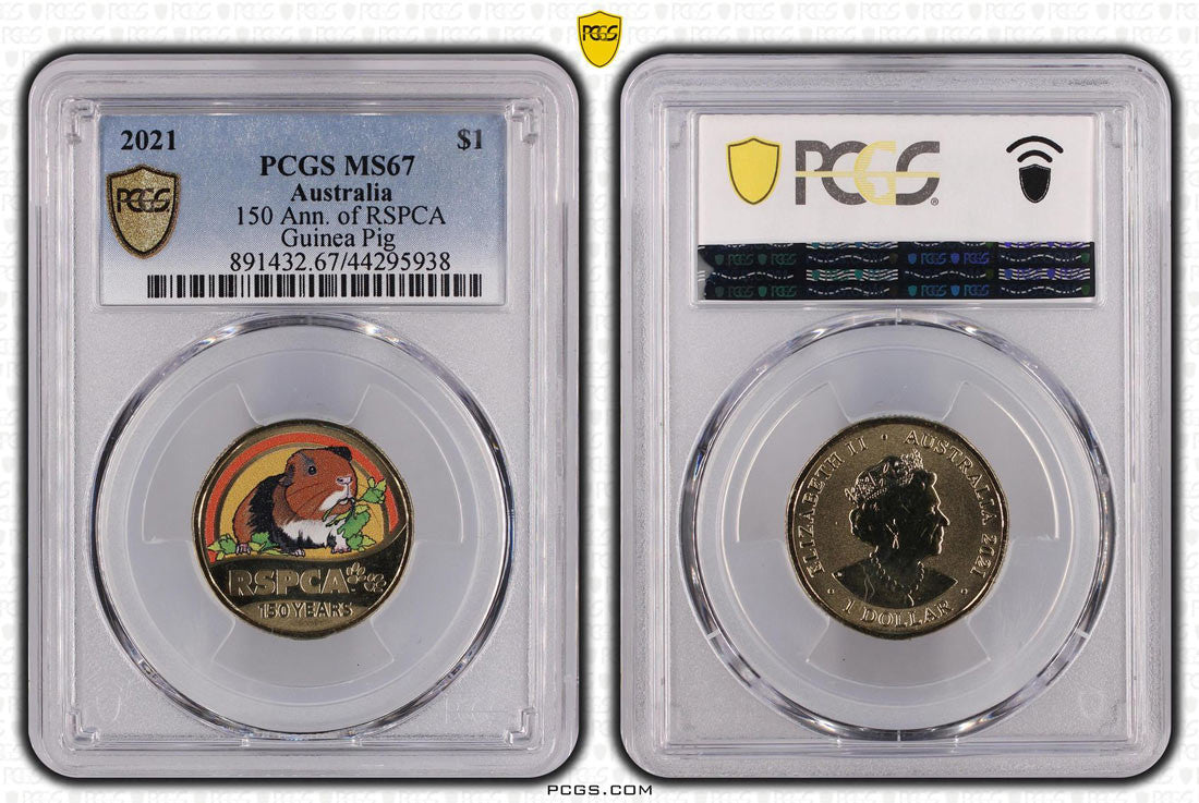 150 Ann. of RSPCA Guinea Pig $1 PCGS MS67