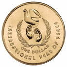 1986 Australian $1 Coin - International Year of Peace - Ex RAM Roll