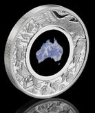 Great Southern Land 2022 1oz Silver Proof Blue Lepidolite Coin