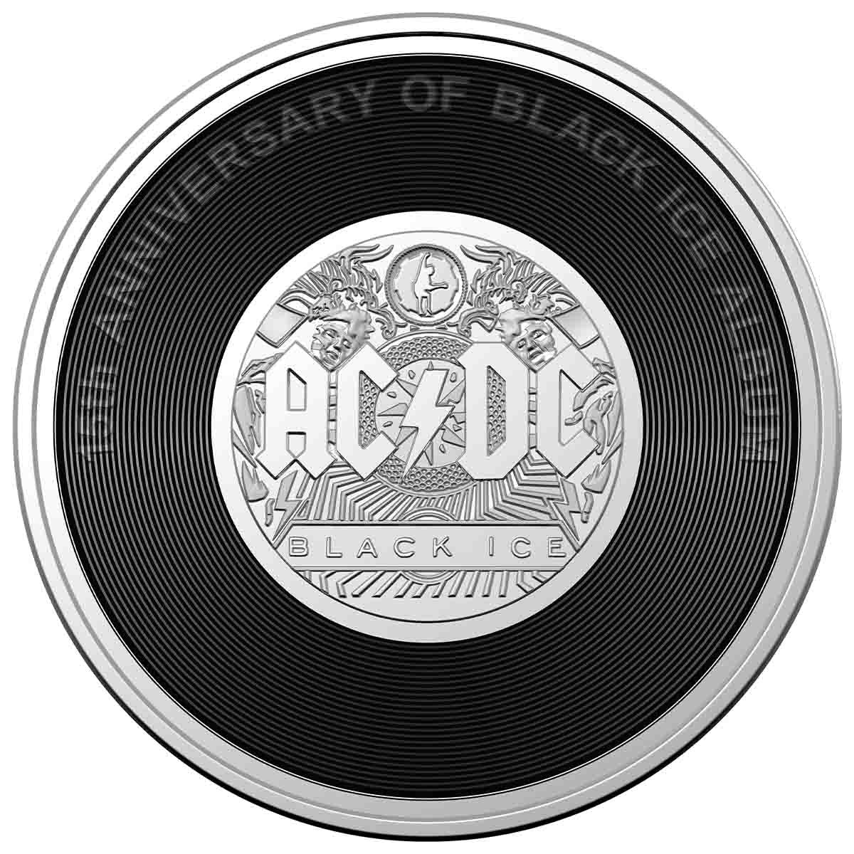 Royal Australian Mint 2022/23 AC/DC Limited 20c Coin Black Ice