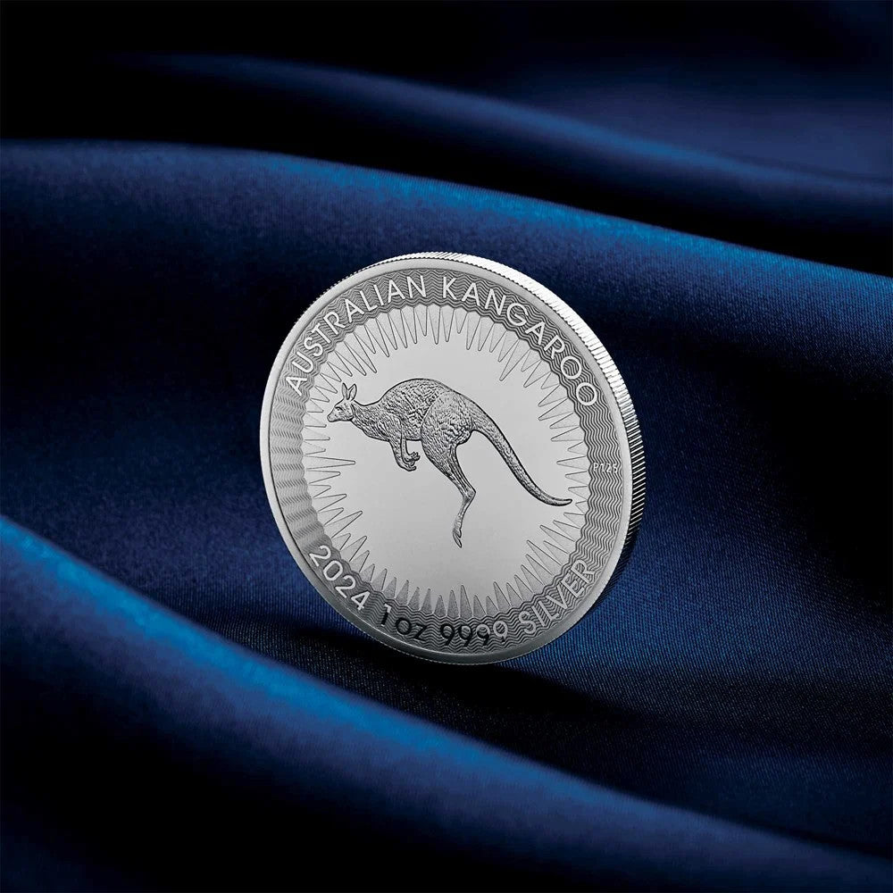 Perth Mint Australian Kangaroo King Charles III Obverse First Issue 2024 1 oz Silver Proof Coin