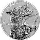 Fenrir - The Germania Beasts - 1oz Silver BU Coin - - 2 Coin Set With Dual Capsule