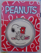 2023 1 oz Peanuts Snoopy Valentine's .999 Colourised Silver Round