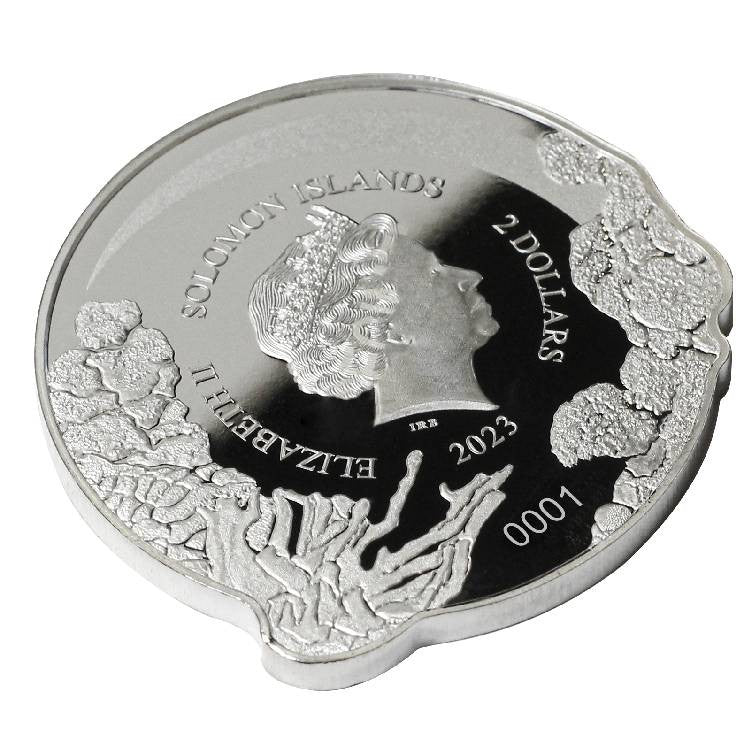 2023 Solomon Islands Giant Manta .9999 1 oz Silver Proof Like Coin