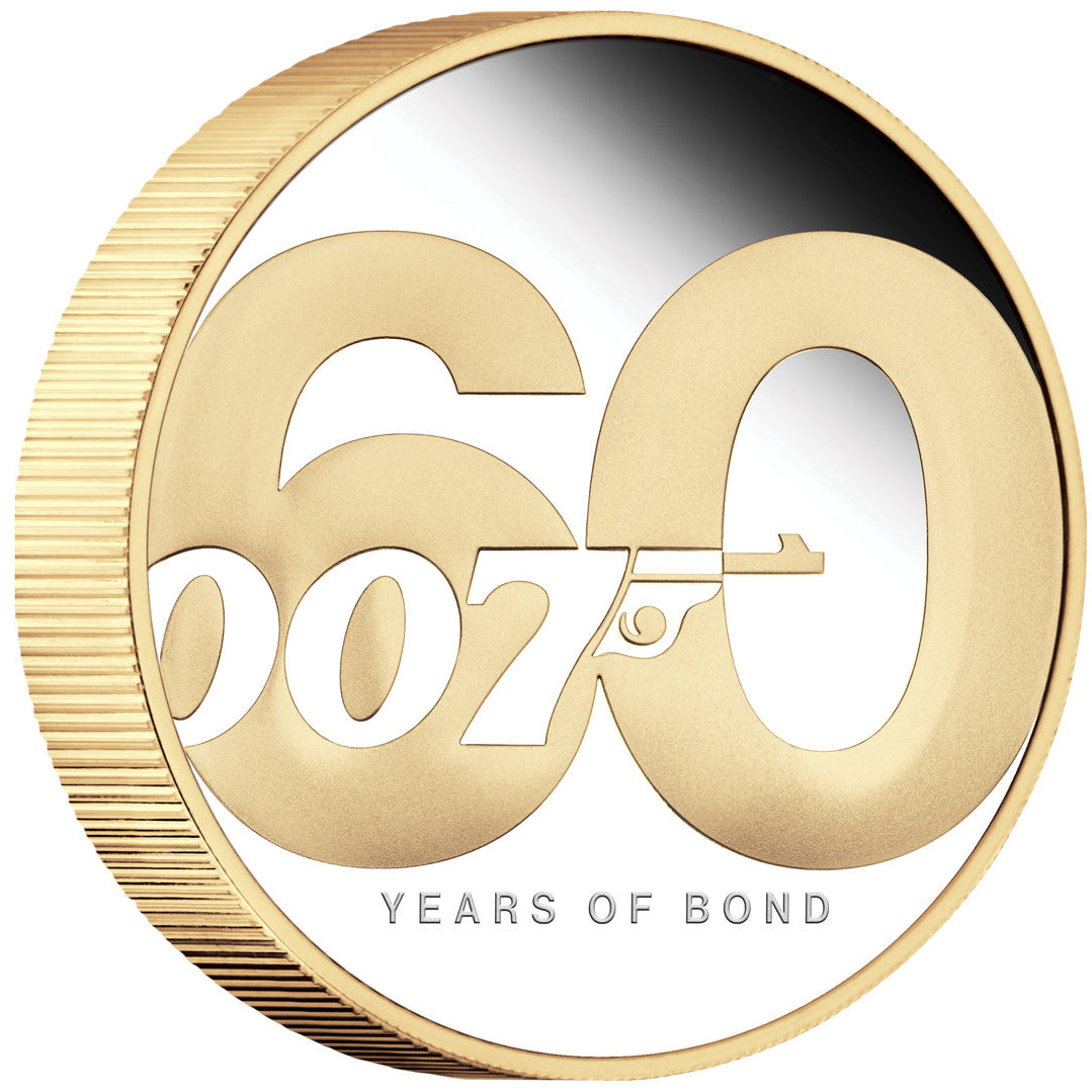 60 Years of Bond 2022 2oz Silver Gilded Proof
