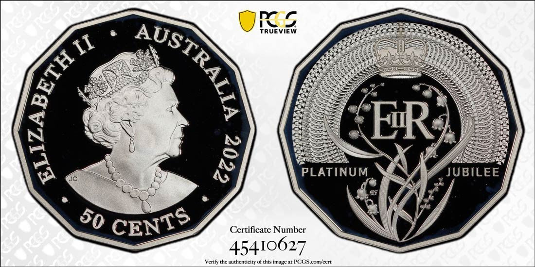 2022 Platinum Jubilee Silver Proof 50C Elizabeth II PCGS PR69 DCAM #4