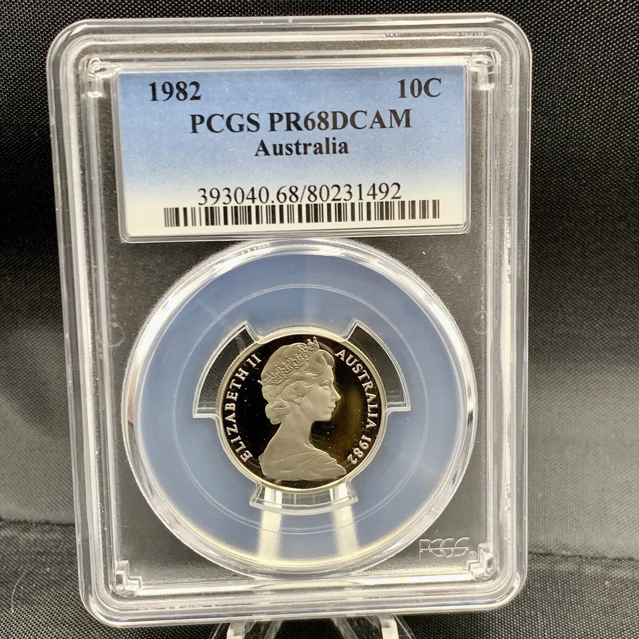 1982 Australian 10c PCGS PR68DCAM Proof Coin