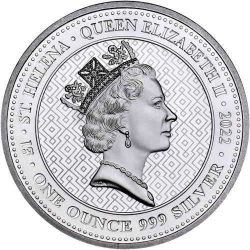 2022 St Helena Queen's Virtues: Truth 1oz .999 Silver BU Coin