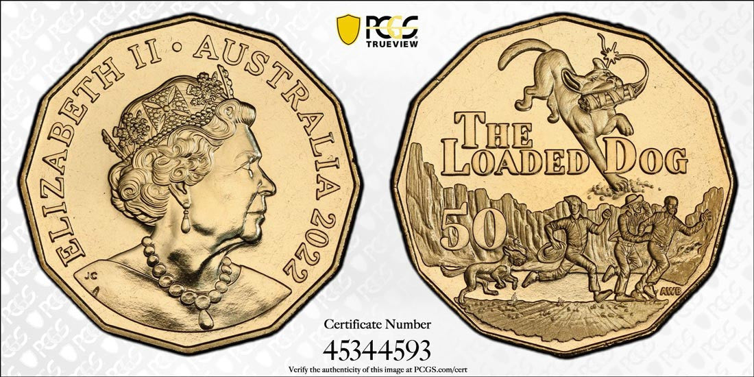 2022 Henry Lawson 50C The Loaded Dog PCGS MS68