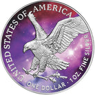 USA 2022 American Eagle 1oz .999 Silver BU Coin - Glowing Galaxy IV