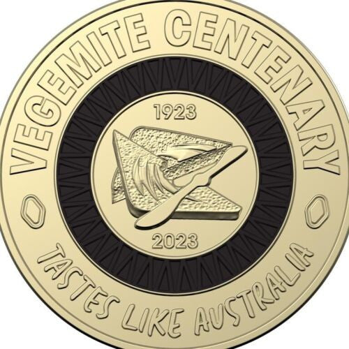  2023 $2 AlBr Coloured UNC Tastes like Australia Vegemite Coin