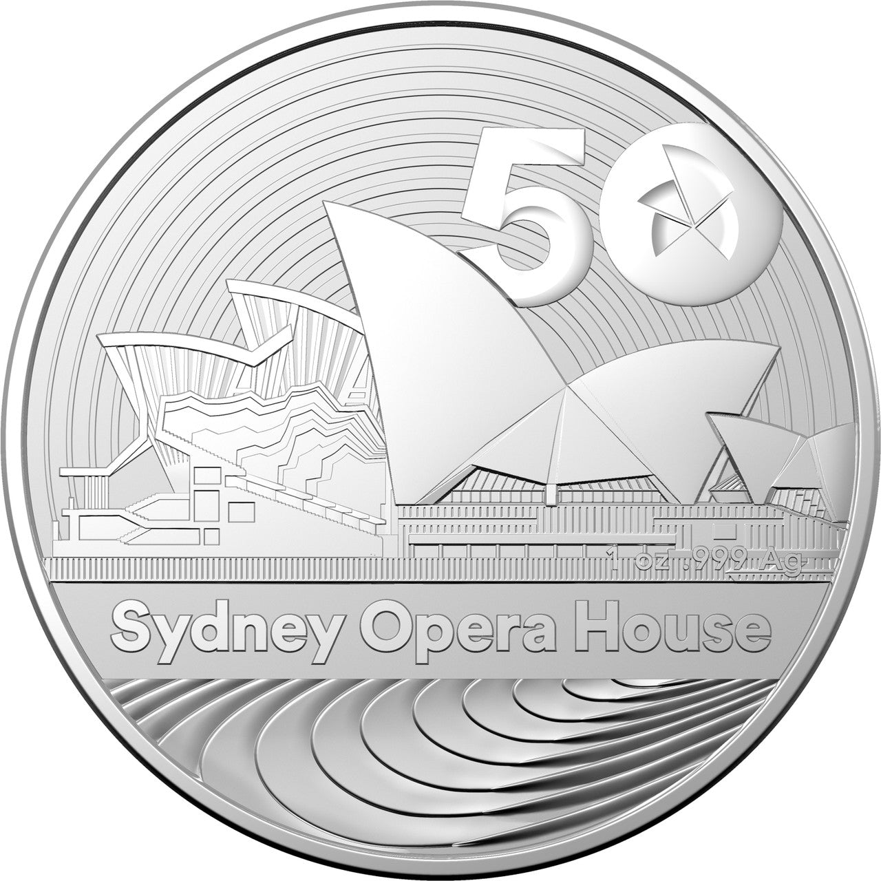 Royal Australian Mint Sydney Opera House 50th Anniversary 2023 $1 1oz Silver Brilliant Uncirculated InvestmentCoin
