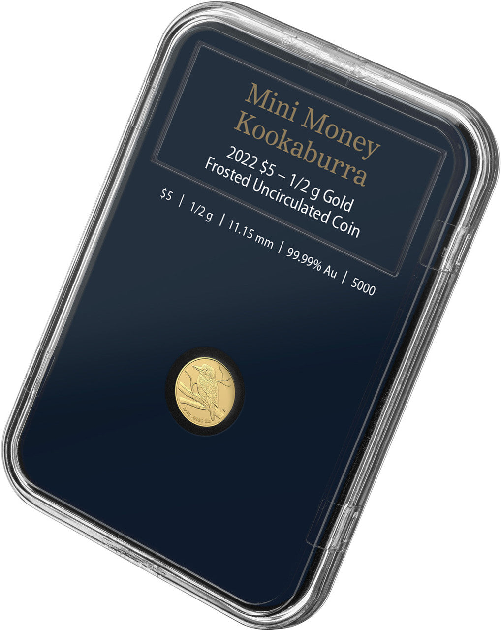 2022 $5 ½ gm Gold Frosted Uncirculated Coin – Mini Kookaburra