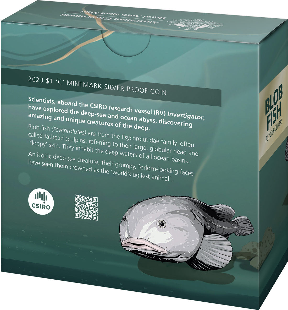 Creatures of the Deep $1 Proof 2023 AG "C" Mintmark