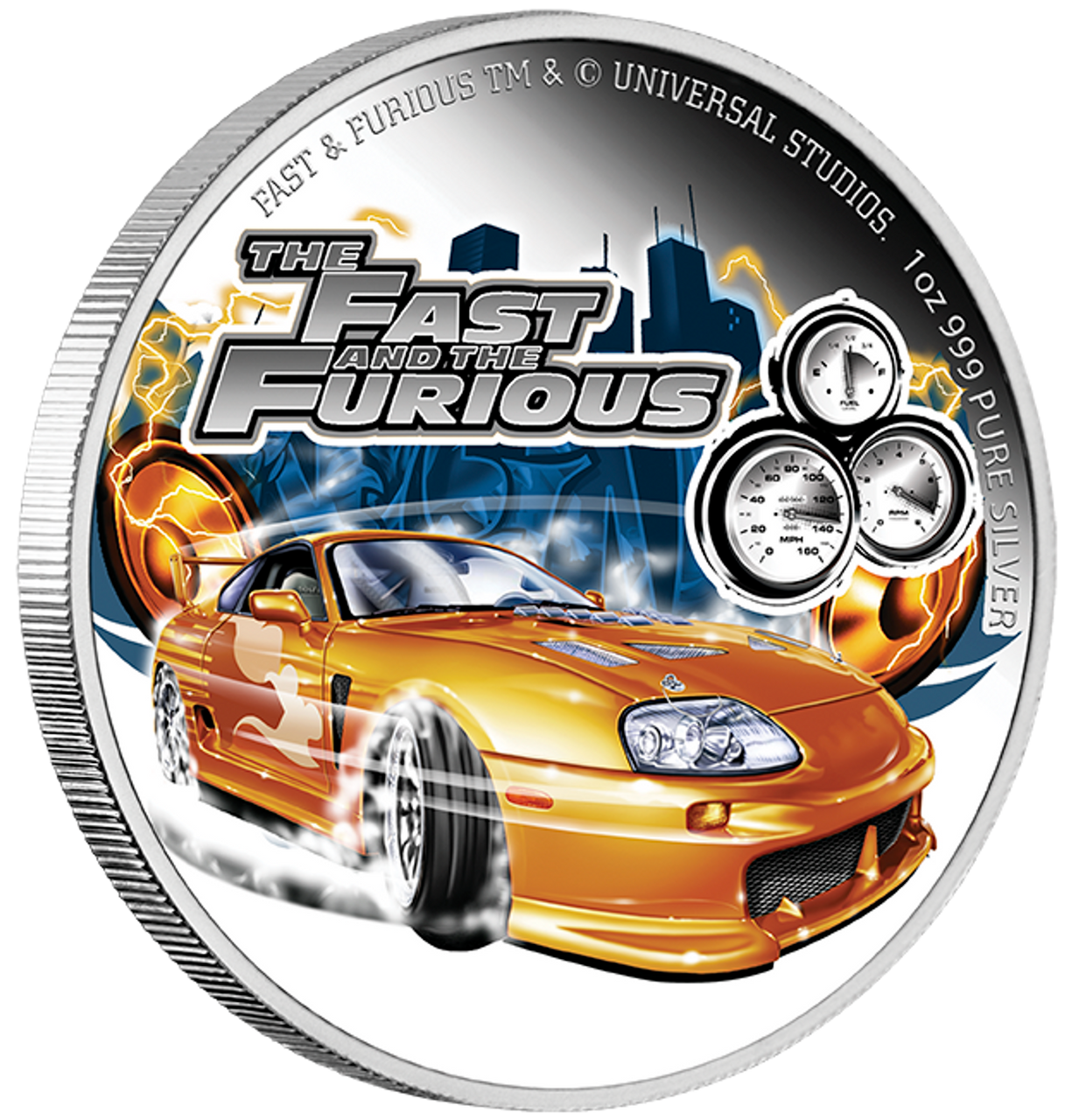 2023 Fast and Furious 1oz Silver Proof Coloured Coin
