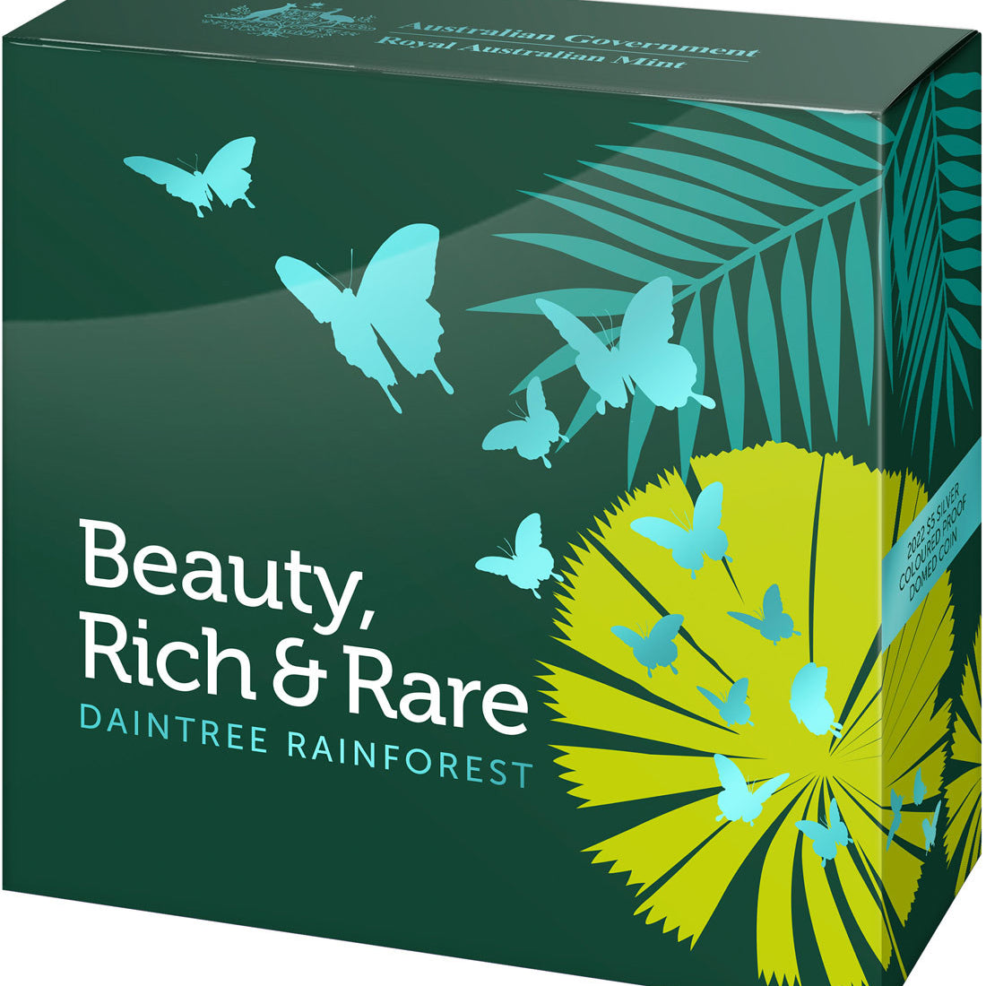 Daintree Rainforest - Beauty, Rich & Rare - 2022 $5 Silver Coloured Proof Domed Coin
