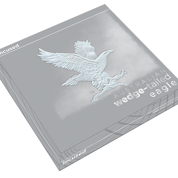 Australian Wedge-Tailed Eagle 1 oz 99.99% Silver Incused Coin
