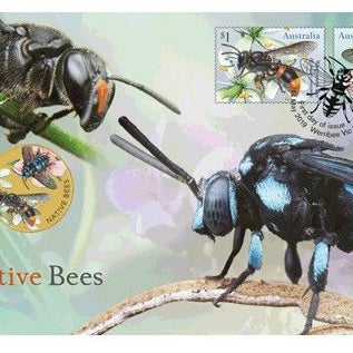 2019 Native Bees Stamp and Coin Cover PNC