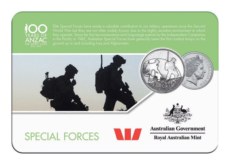 2016 20c Coin Anzac To Afghanistan SPECIAL FORCES My Collectables australia-2001-federation-centenary-nsw-20c-cents-uncirculated-coin