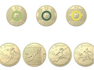 Royal Australian Mint $1 AlBr Set of 7 UNC Matilda FIFA Soccer Coins 2023