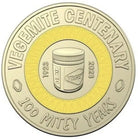 $2 Coins Set of 3 Centenary of Vegemite Yellow Black and Red 2023 UNC