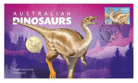 Australian Dinosaurs – Elaphrosaurine Postal Numismatic Cover