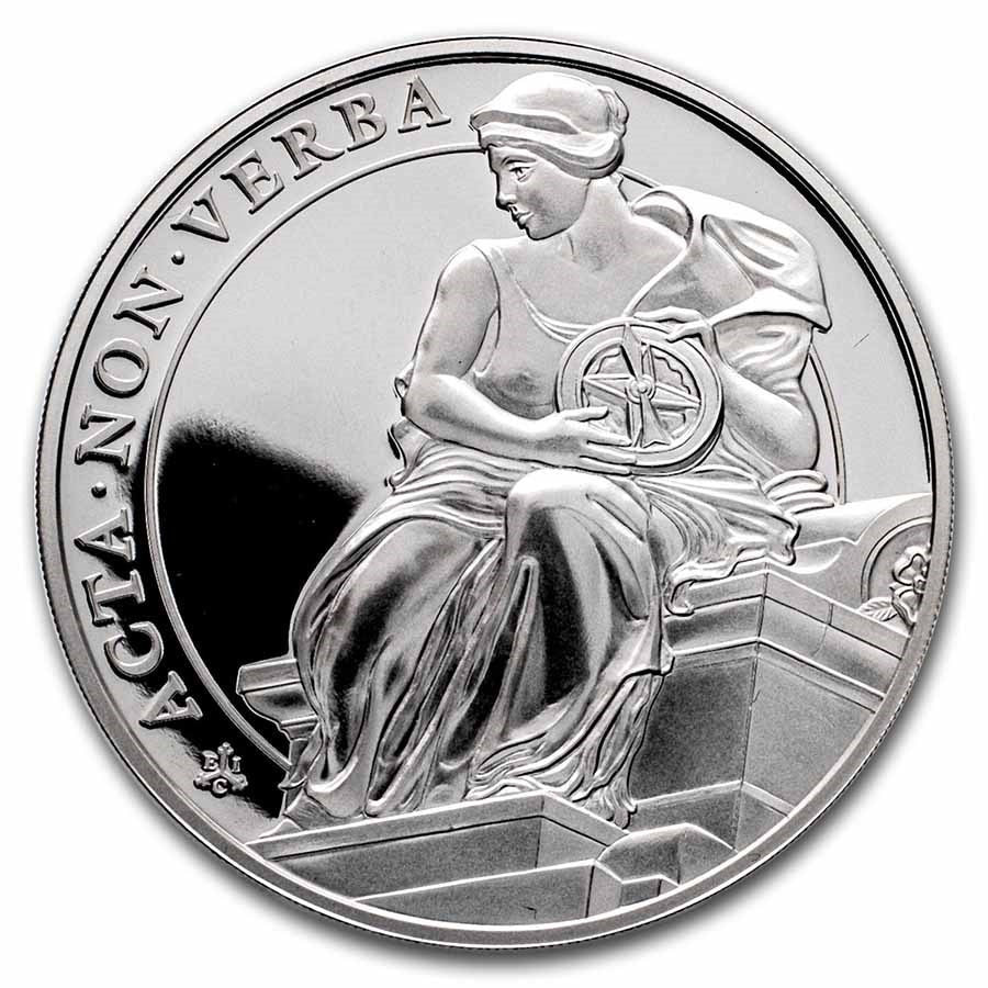 2022 St Helena Queens Virtues : Constancy 1 oz .999 Silver Proof Bullion Coin