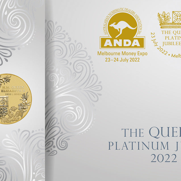 Queen's Platinum Jubilee (Perth Mint), Queen's Platinum Jubilee (RAM) & Animalia - PNC Trio (matching numbers) - 2022 ANDA Melbourne Money Expo