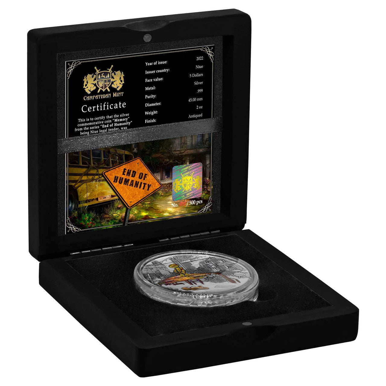 Memory -  End of Humanity - 2022 Niue $5 2oz Silver Coin