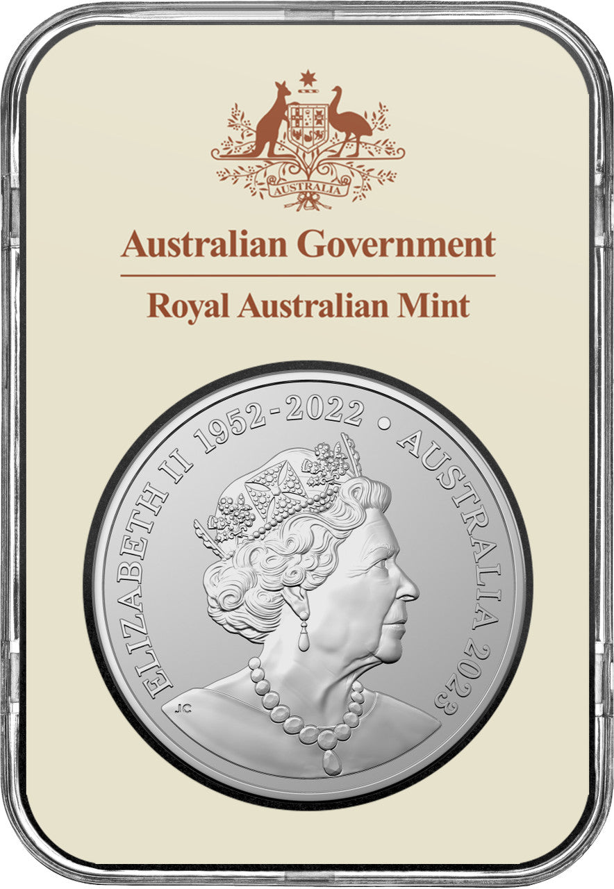 Royal Australian Mint Mob of Thirty 2023 $1 1oz C Mint Mark Fine Silver Frosted UNC Coin Kangaroo