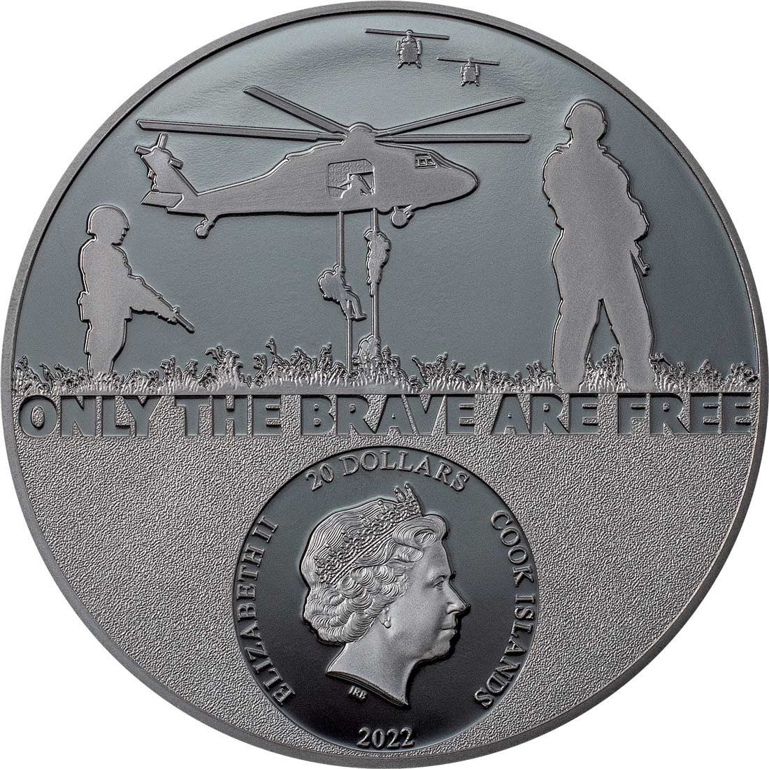 2022 Cook Islands $20 Silver Proof Coin - Real Heroes - Special Forces