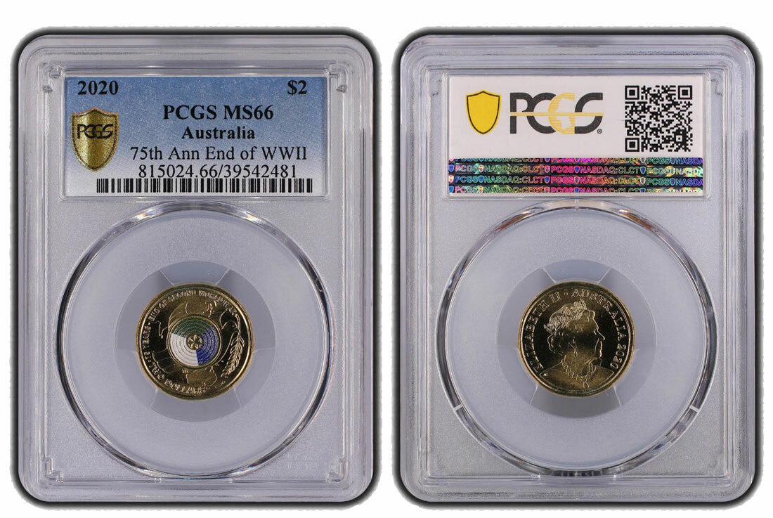 2020 75th Anniversary of the End of WWII $2 Coin - PCGS MS66