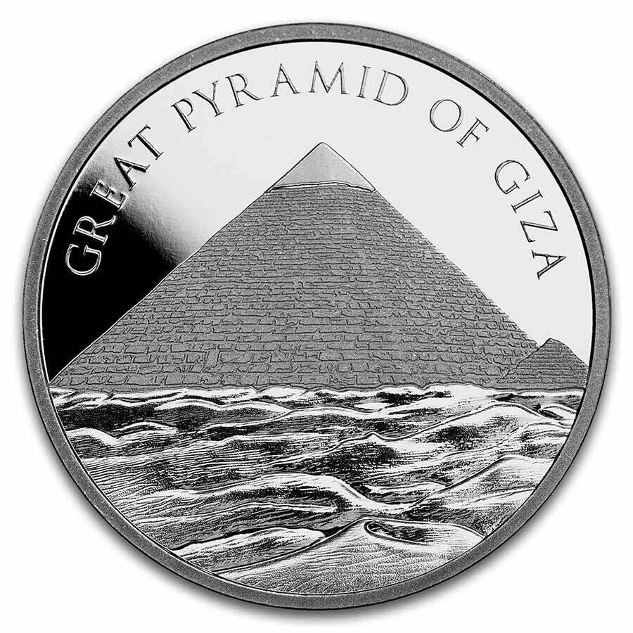 2022 Great Pyramid of Giza 1oz .999 Silver BU Round