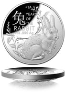 Year of the Rabbit 2023 $5 Domed Silver Proof Coin
