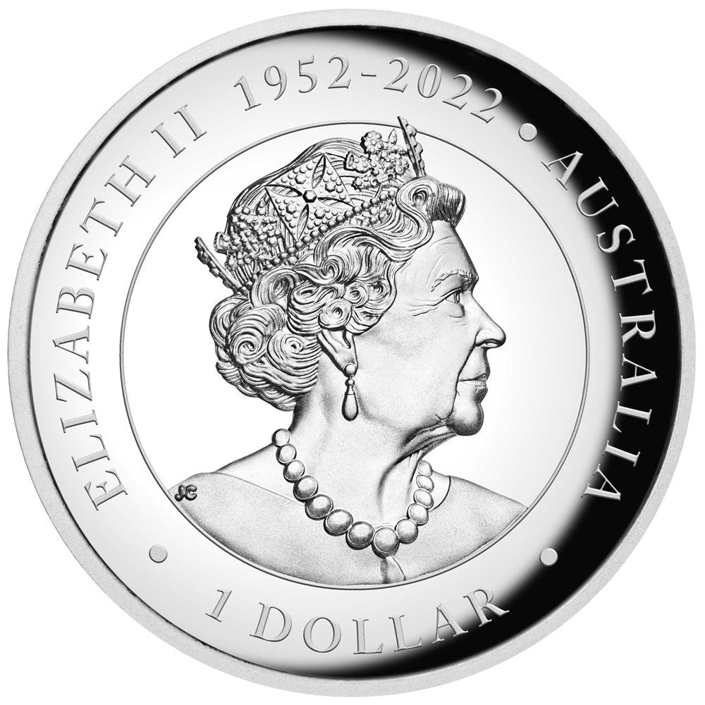 Perth Mint Australian Kangaroo 1 oz Silver Proof Coloured Coin 2023